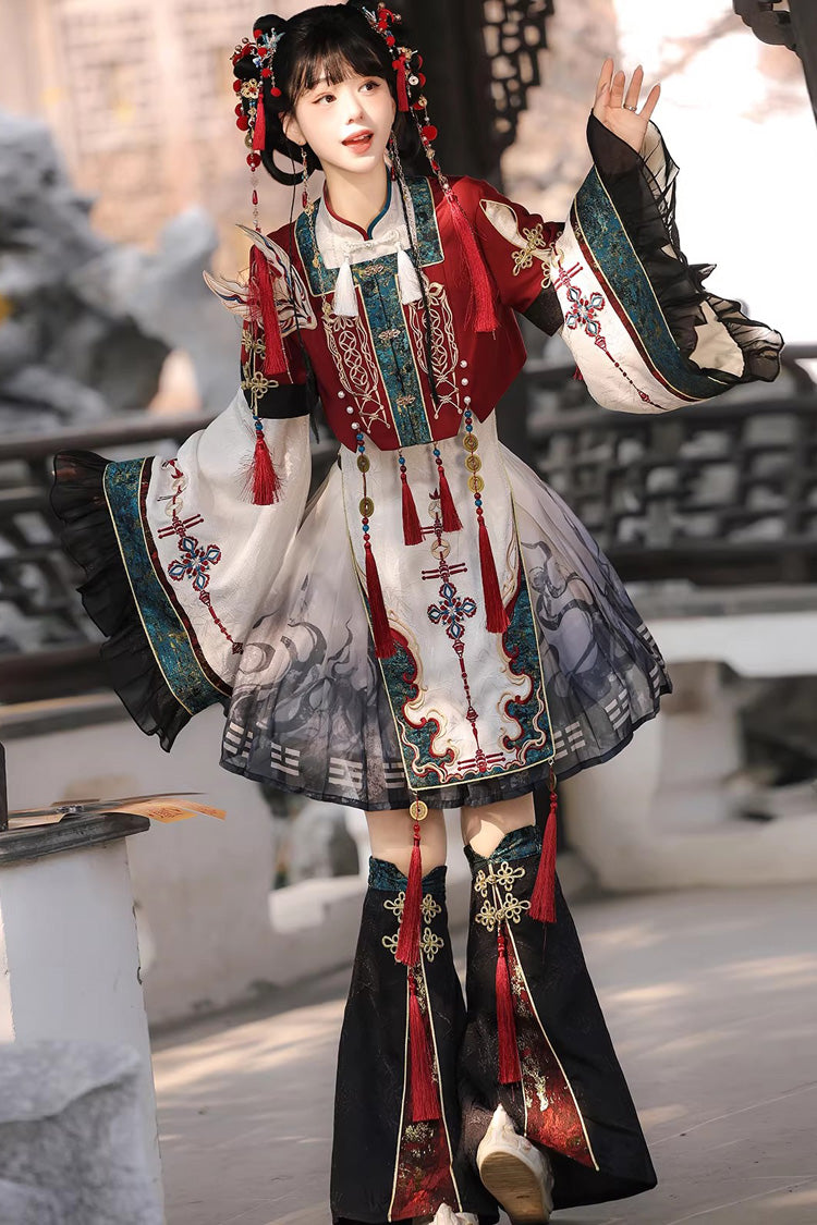 Gothic Lolita Dress - Fox Trace Codex, 5 Colors, Stand Collar, Chinese-Inspired Style - additional product view 2