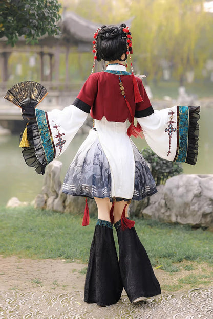Gothic Lolita Dress - Fox Trace Codex, 5 Colors, Stand Collar, Chinese-Inspired Style - additional product view 3