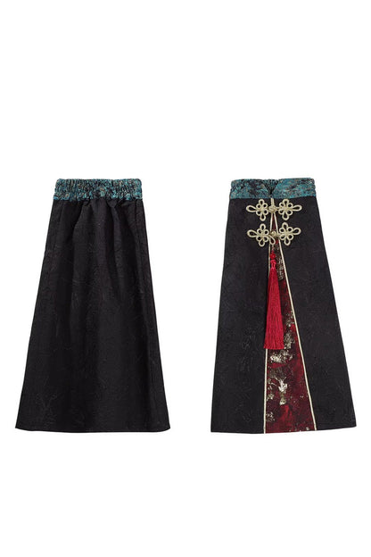 Gothic Lolita Dress - Fox Trace Codex, 5 Colors, Stand Collar, Chinese-Inspired Style - S Leg-Covers(Only) / M Leg-Covers(Only) / L Leg-Covers(Only) option