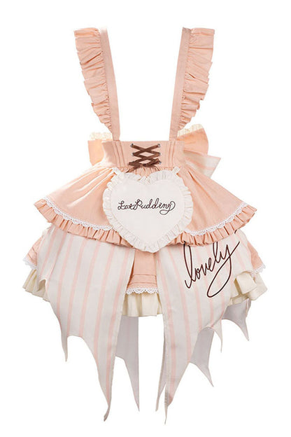 Gothic Lolita Dress - Fruit Pudding, 2 Colors, Sweet Style, Bow Detail, Printed - additional product view 5