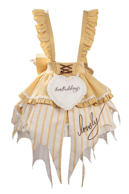 Gothic Lolita Dress - Fruit Pudding, 2 Colors, Sweet Style, Bow Detail, Printed - additional product view 6