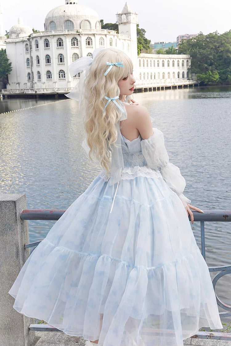 Gothic Lolita Dress - Glacier Blue Bubble Love, Blue, Detachable Detail, Sweet Style - additional product view 11