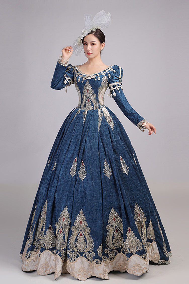 Gothic Lolita Dress - High Waisted Hollow Embroidery, 2 Colors, High Waist, Embroidered - additional product view 2