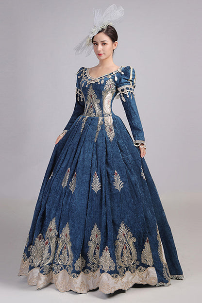 Gothic Lolita Dress - High Waisted Hollow Embroidery, 2 Colors, High Waist, Embroidered - additional product view 3