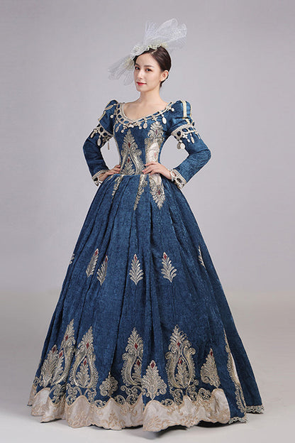 Gothic Lolita Dress - High Waisted Hollow Embroidery, 2 Colors, High Waist, Embroidered - additional product view 4