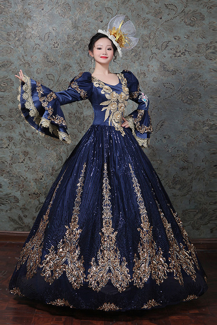Gothic Lolita Dress - Hime Sleeves High Waisted Three, 4 Colors, High Waist, Embroidered - additional product view 2