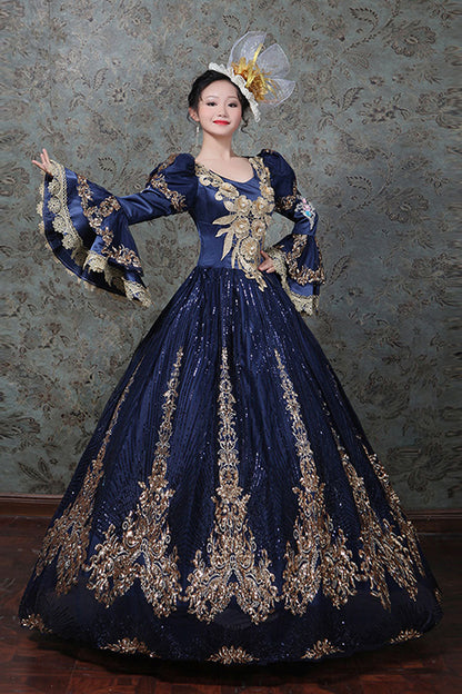 Gothic Lolita Dress - Hime Sleeves High Waisted Three, 4 Colors, High Waist, Embroidered - additional product view 2