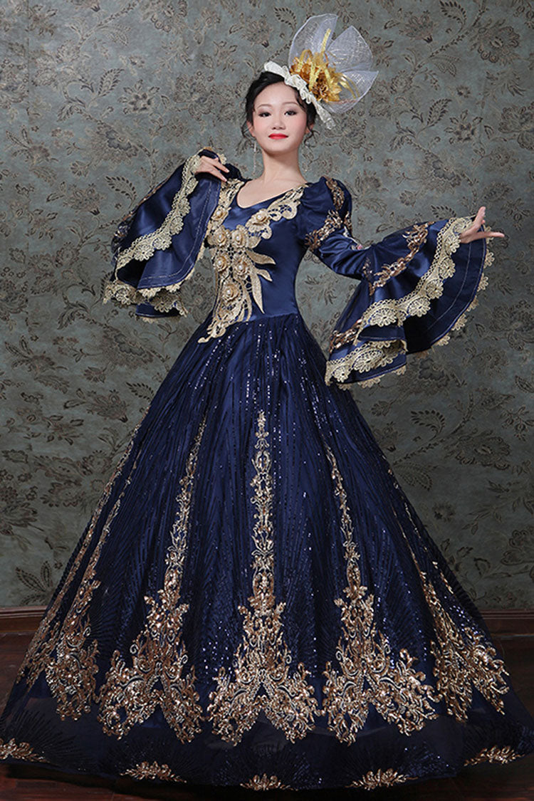 Gothic Lolita Dress - Hime Sleeves High Waisted Three, 4 Colors, High Waist, Embroidered - additional product view 3
