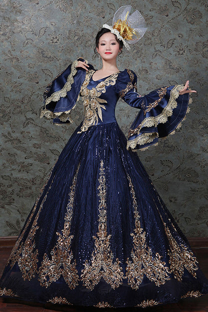 Gothic Lolita Dress - Hime Sleeves High Waisted Three, 4 Colors, High Waist, Embroidered - additional product view 3