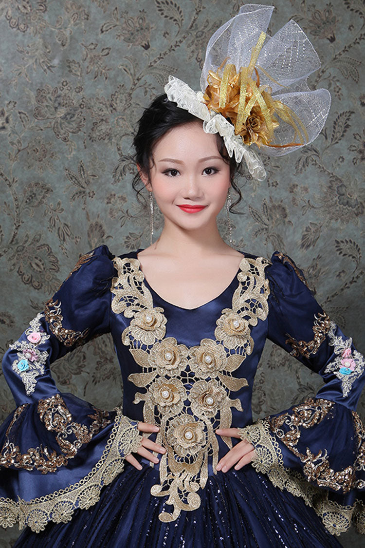 Gothic Lolita Dress - Hime Sleeves High Waisted Three, 4 Colors, High Waist, Embroidered - additional product view 4