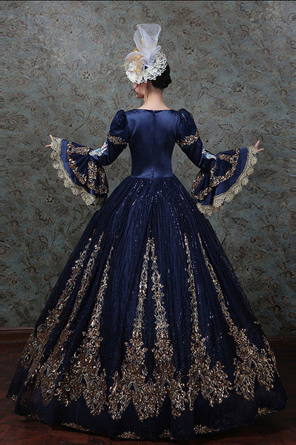 Gothic Lolita Dress - Hime Sleeves High Waisted Three, 4 Colors, High Waist, Embroidered - additional product view 5