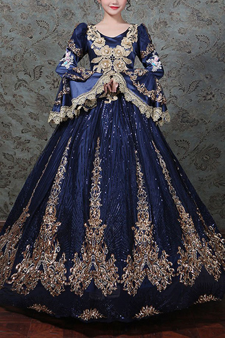 Gothic Lolita Dress - Hime Sleeves High Waisted Three, 4 Colors, High Waist, Embroidered - main product image