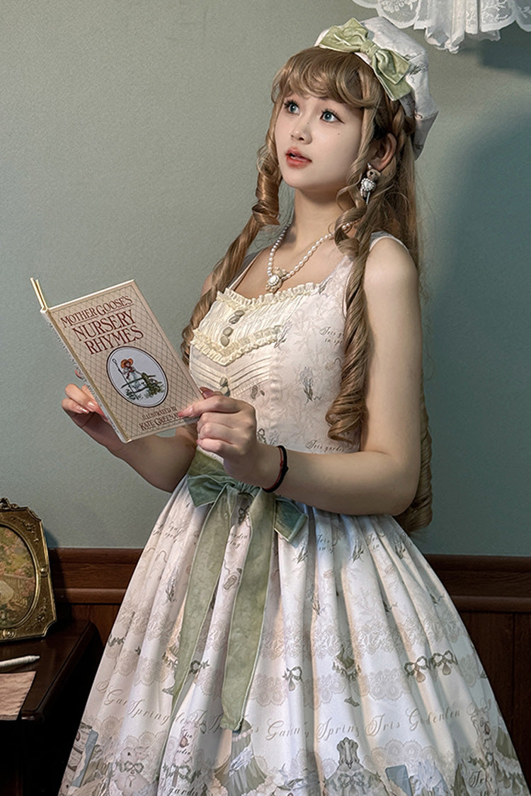 Gothic Lolita Dress - Iris Study, 2 Colors, Short Version, Long Version, Long Length - additional product view 4