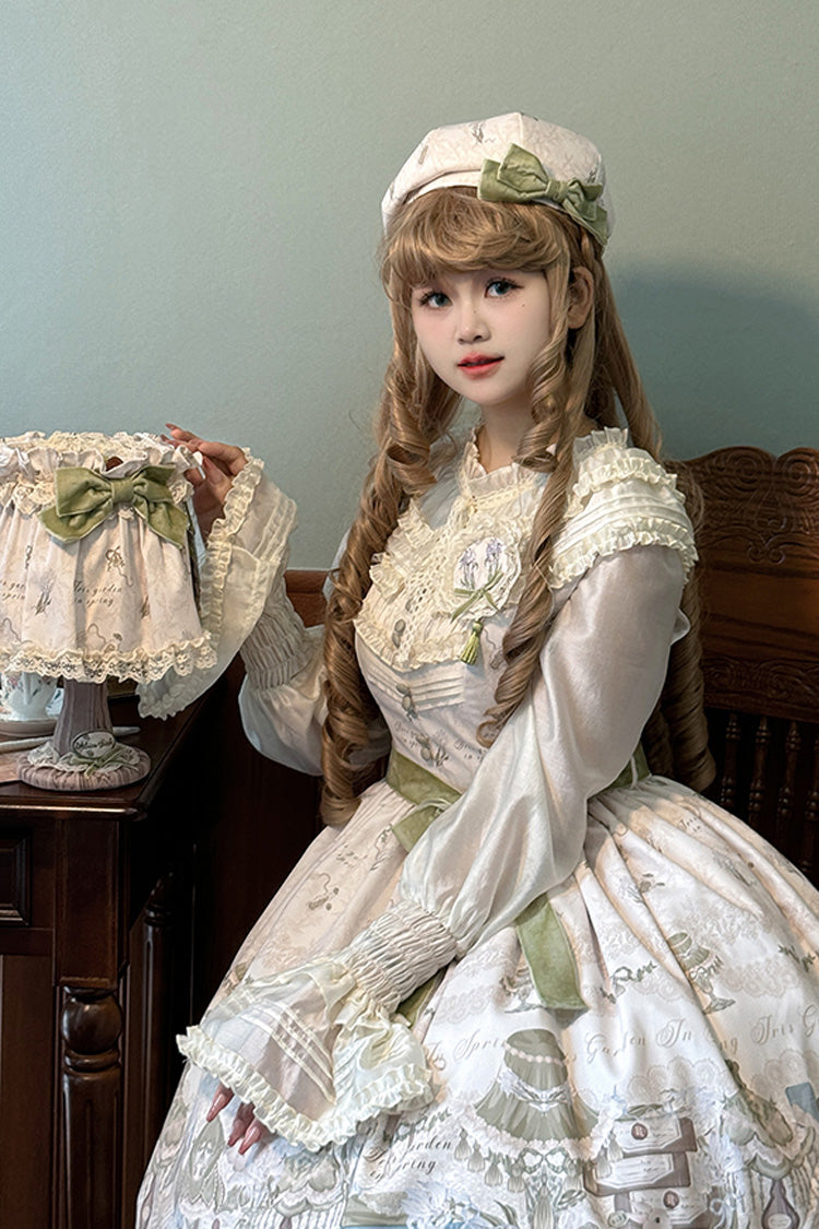 Gothic Lolita Dress - Iris Study, 2 Colors, Short Version, Long Version, Long Length - additional product view 5