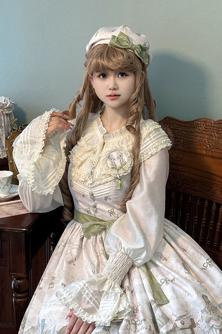 Gothic Lolita Dress - Iris Study, 2 Colors, Short Version, Long Version, Long Length - additional product view 6