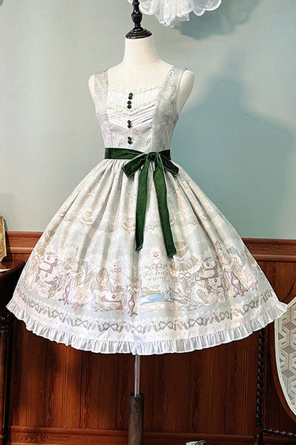 Gothic Lolita Dress - Iris Study, 2 Colors, Short Version, Long Version, Long Length - additional product view 8