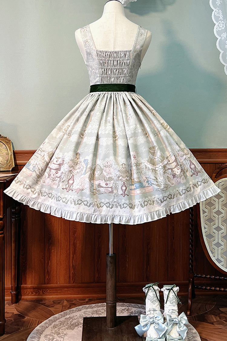 Gothic Lolita Dress - Iris Study, 2 Colors, Short Version, Long Version, Long Length - additional product view 9