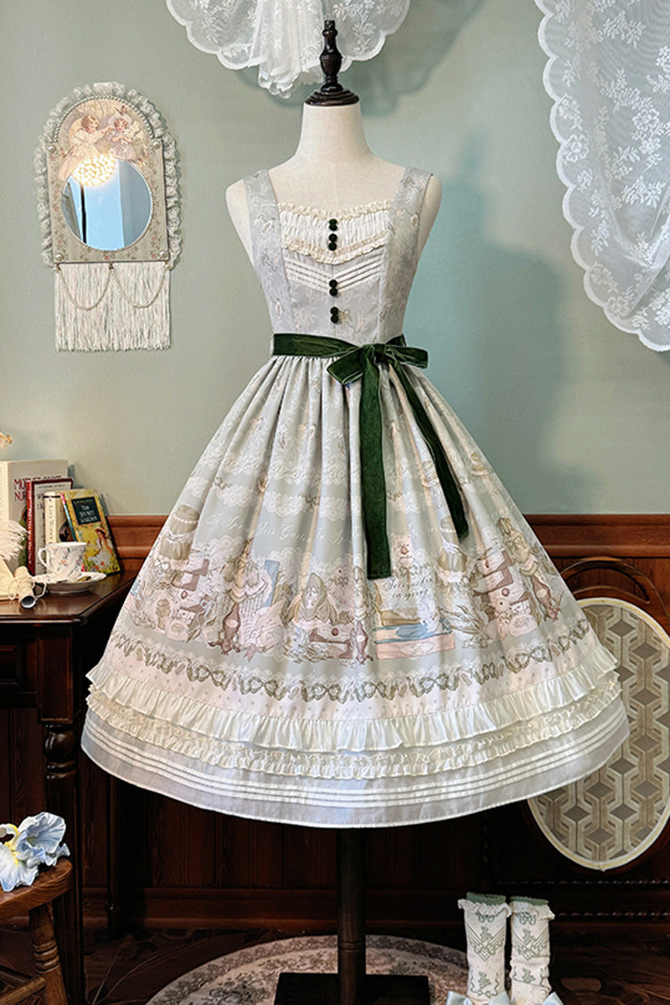Gothic Lolita Dress - Iris Study, 2 Colors, Short Version, Long Version, Long Length - additional product view 12