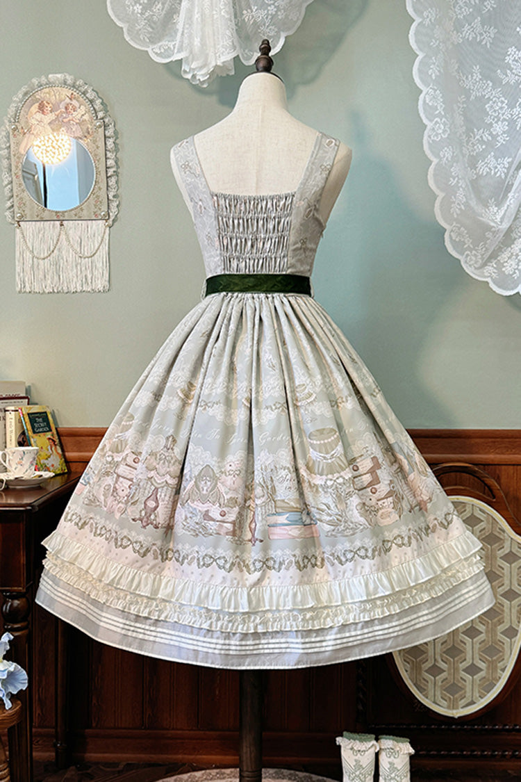 Gothic Lolita Dress - Iris Study, 2 Colors, Short Version, Long Version, Long Length - additional product view 14