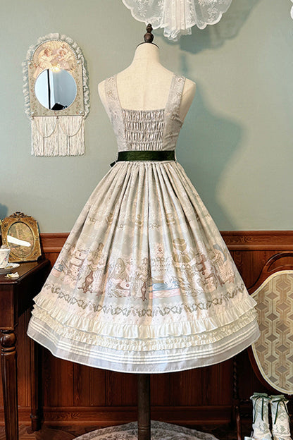 Gothic Lolita Dress - Iris Study, 2 Colors, Short Version, Long Version, Long Length - additional product view 20
