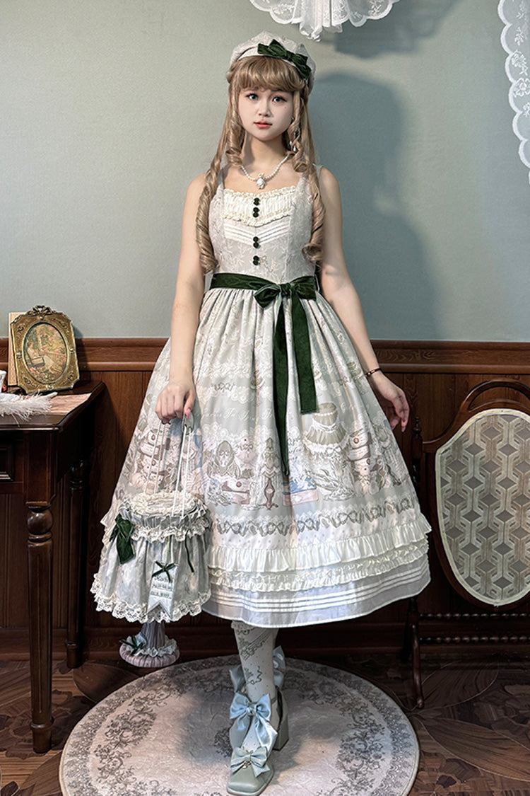 Gothic Lolita Dress - Iris Study, 2 Colors, Short Version, Long Version, Long Length - main product image