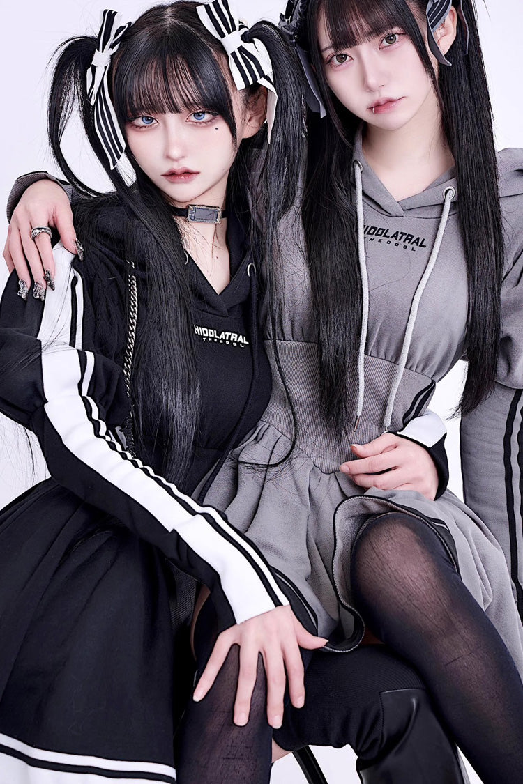 Gothic Lolita Dress - Japanese, 3 Colors, Punk Style, Bow Detail, Ruffled - additional product view 3