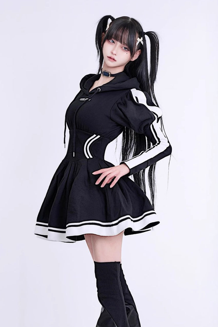 Gothic Lolita Dress - Japanese, 3 Colors, Punk Style, Bow Detail, Ruffled - additional product view 9