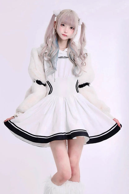 Gothic Lolita Dress - Japanese, 3 Colors, Punk Style, Bow Detail, Ruffled - additional product view 10