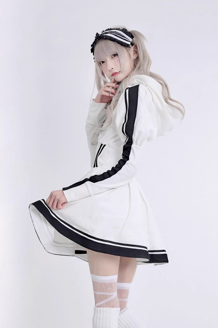 Gothic Lolita Dress - Japanese, 3 Colors, Punk Style, Bow Detail, Ruffled - additional product view 11
