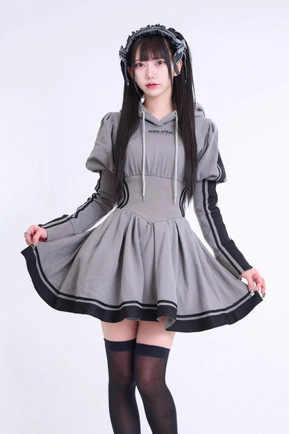 Gothic Lolita Dress - Japanese, 3 Colors, Punk Style, Bow Detail, Ruffled - additional product view 14