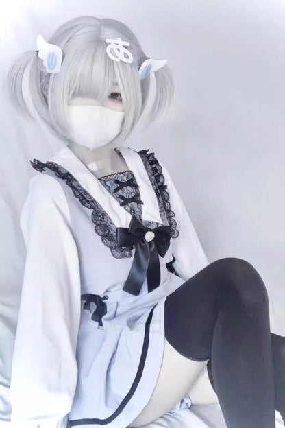 Gothic Lolita Dress - Jirai Kei, 2 Colors, Sweet Style, Bow Detail, Lace Trim - additional product view 8