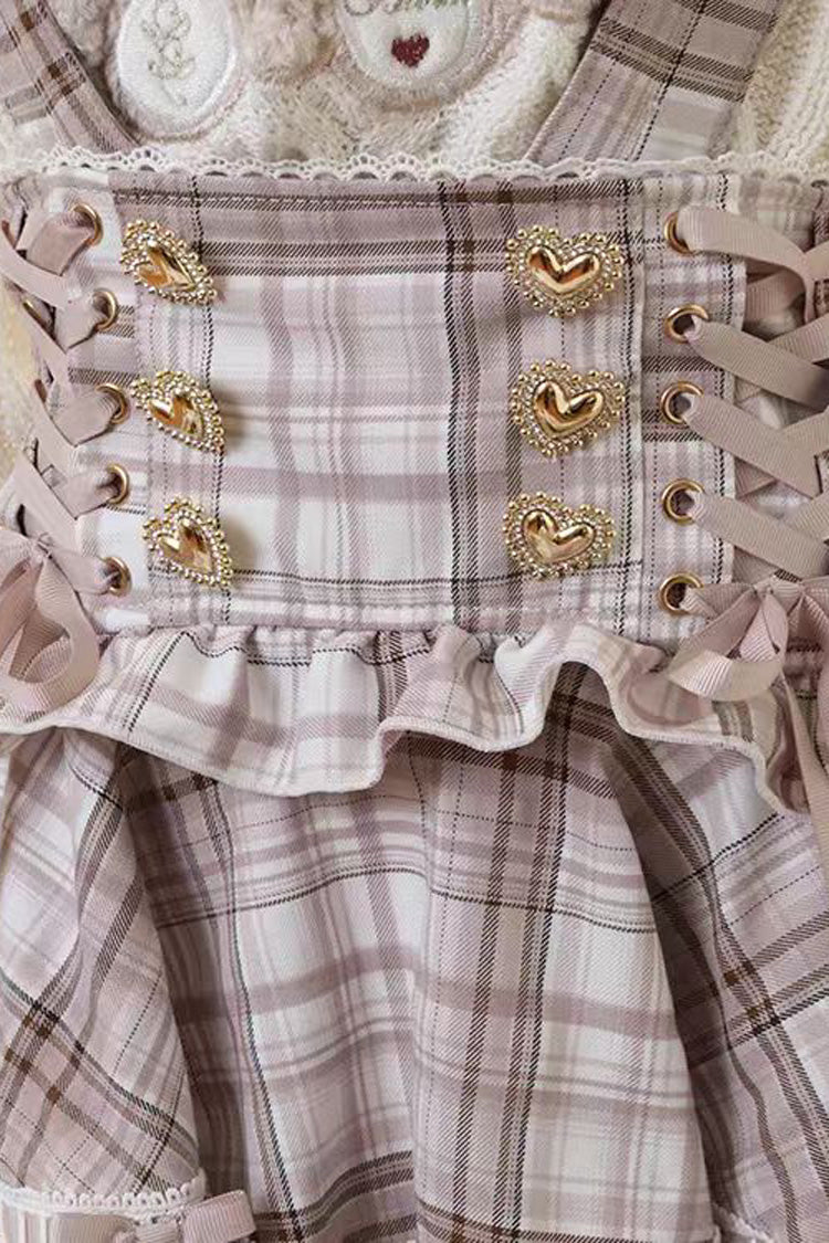 Gothic Lolita Dress - Jirai Kei High Waisted, 3 Colors, High Waist, Layered, Lace-Up - additional product view 10