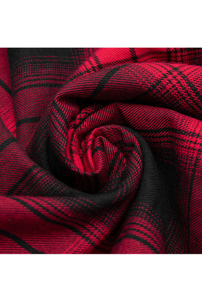 Gothic Lolita Dress - Lattice Plaid Stitching Binding, 2 Colors, Plaid, Women's Style - additional product view 17