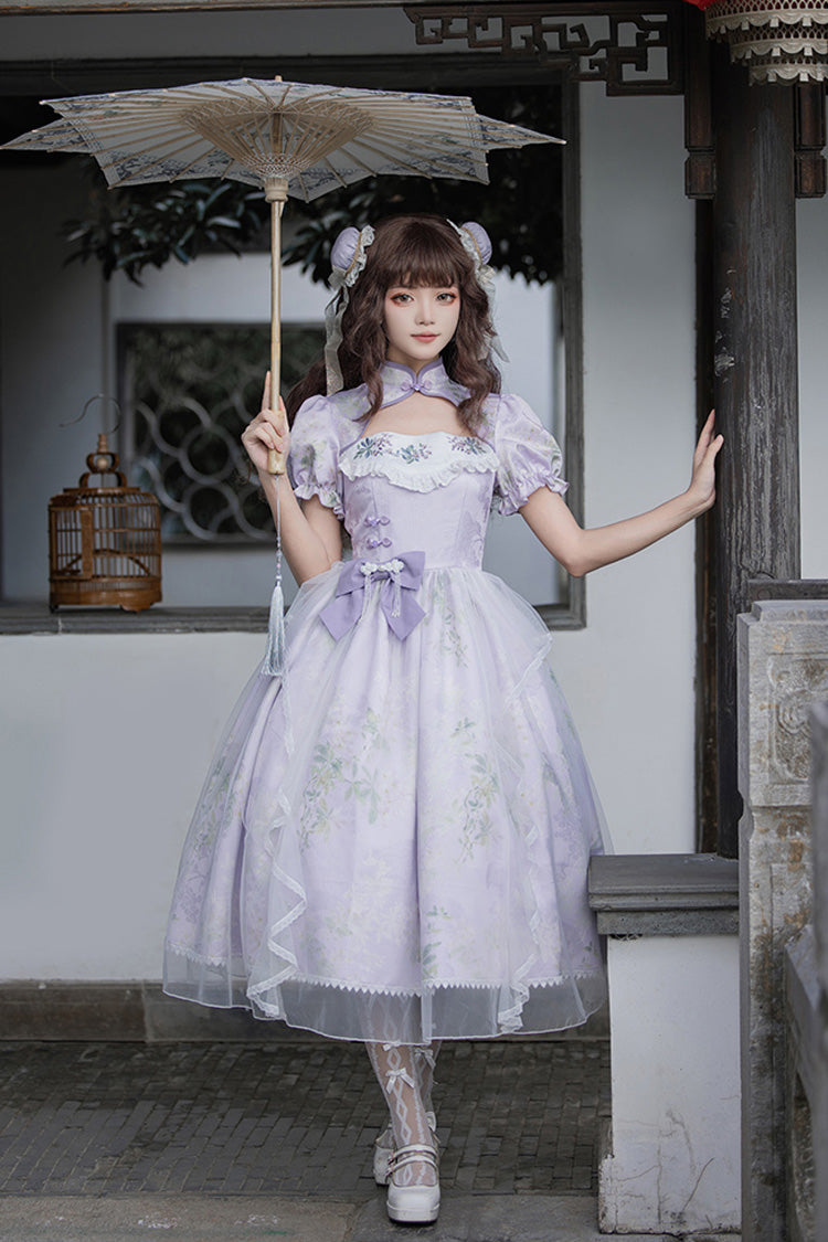 Gothic Lolita Dress - Lilac, Purple, Sweet Style, Chinese-Inspired Style, Embroidered - additional product view 4
