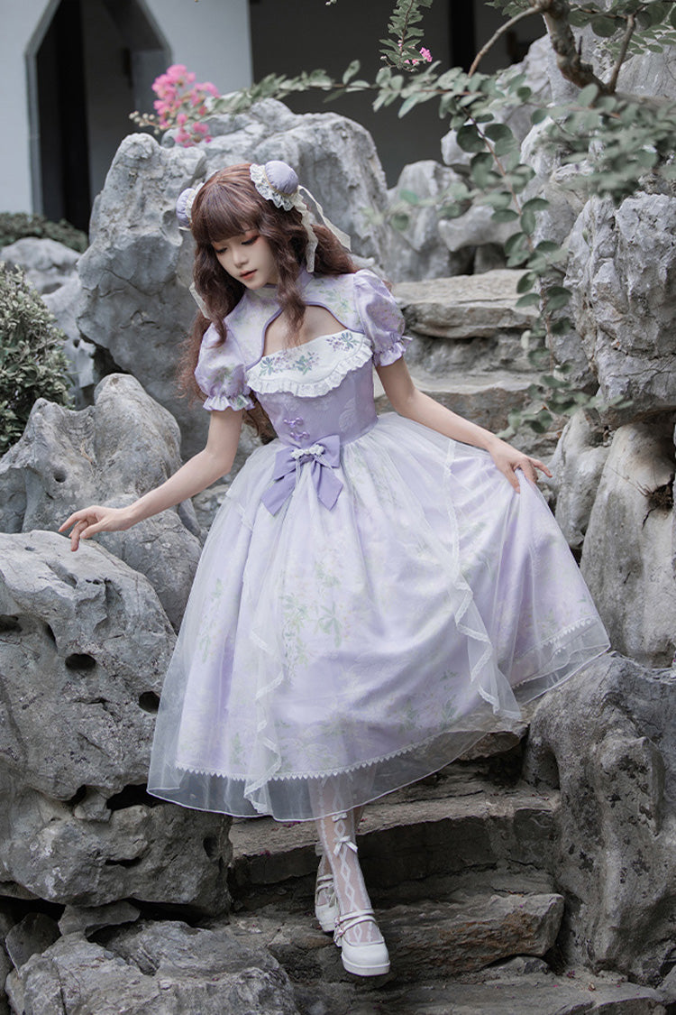 Gothic Lolita Dress - Lilac, Purple, Sweet Style, Chinese-Inspired Style, Embroidered - additional product view 6