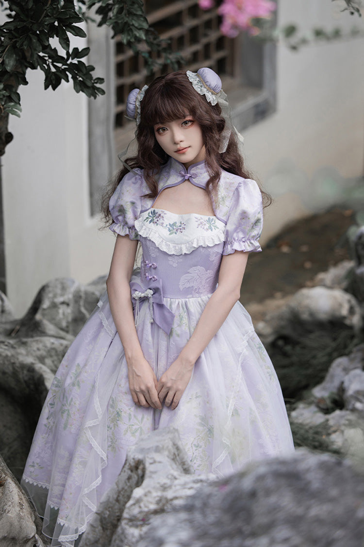 Gothic Lolita Dress - Lilac, Purple, Sweet Style, Chinese-Inspired Style, Embroidered - additional product view 7
