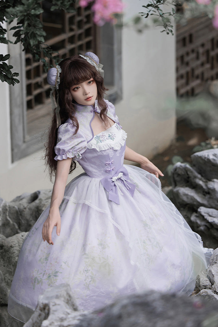 Gothic Lolita Dress - Lilac, Purple, Sweet Style, Chinese-Inspired Style, Embroidered - additional product view 8