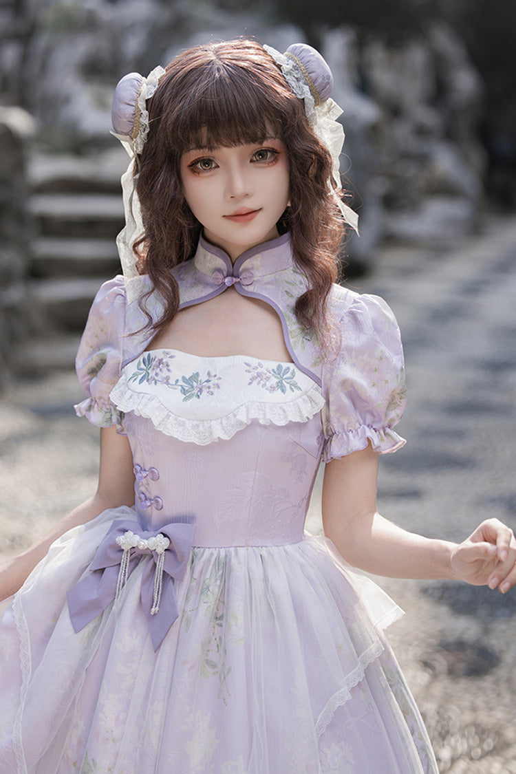 Gothic Lolita Dress - Lilac, Purple, Sweet Style, Chinese-Inspired Style, Embroidered - additional product view 9