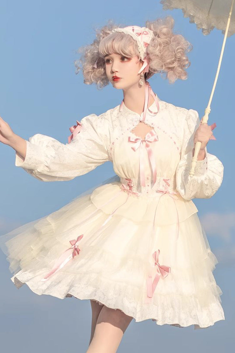 Gothic Lolita Dress - Love Song, 3 Colors, Ruffled, Layered, Long Sleeves - additional product view 6