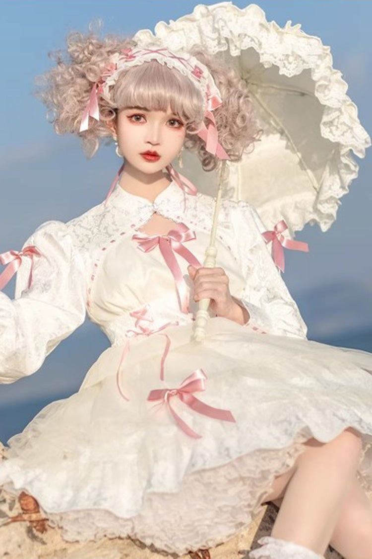 Gothic Lolita Dress - Love Song, 3 Colors, Ruffled, Layered, Long Sleeves - additional product view 8