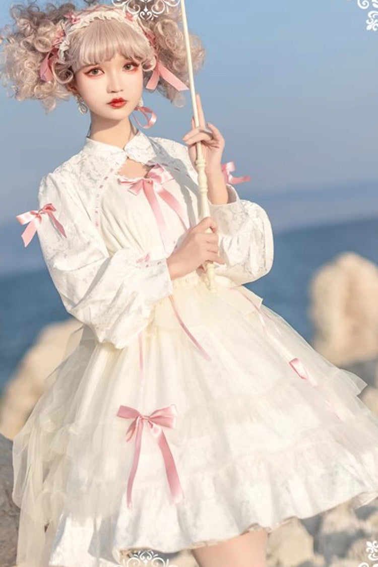 Gothic Lolita Dress - Love Song, 3 Colors, Ruffled, Layered, Long Sleeves - additional product view 9