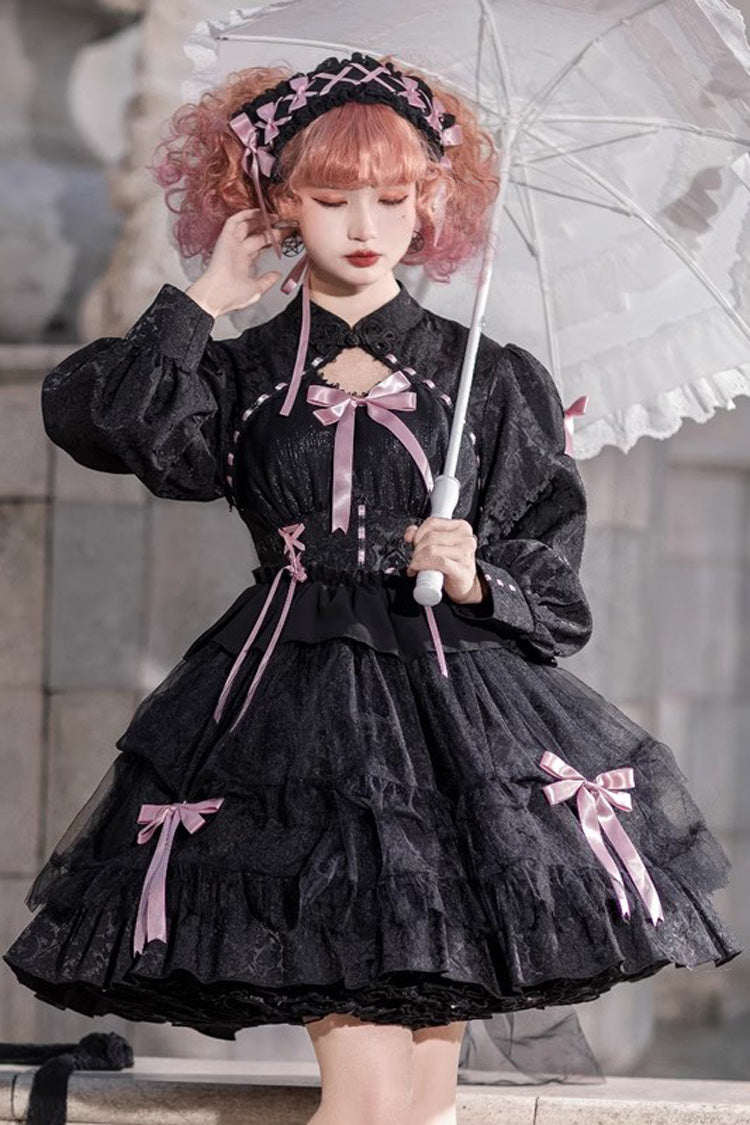 Gothic Lolita Dress - Love Song, 3 Colors, Ruffled, Layered, Long Sleeves - main product image