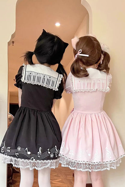 Gothic Lolita Dress - Melody Kitty, Pink, Ruffled, Embroidered, Sweet Style - additional product view 5