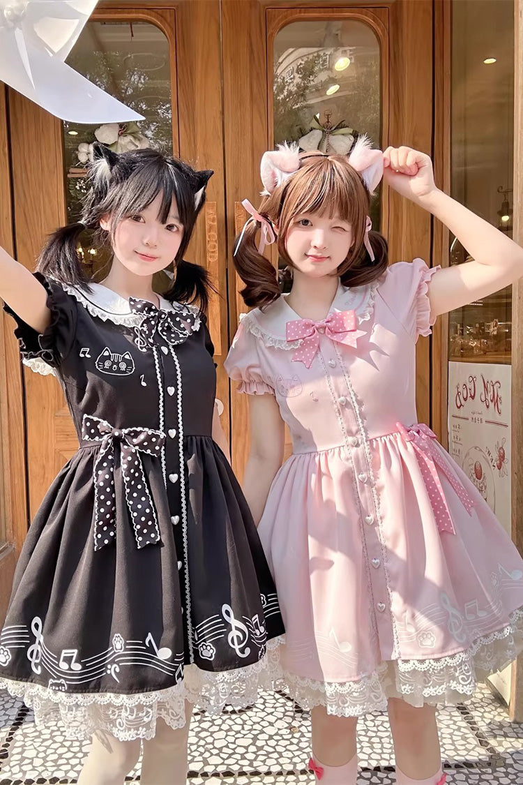Gothic Lolita Dress - Melody Kitty, Pink, Ruffled, Embroidered, Sweet Style - additional product view 10