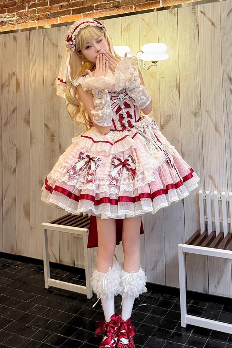Gothic Lolita Dress - Moonstone, Pink, Sweet Style, Bow Detail, Lace Trim - additional product view 2