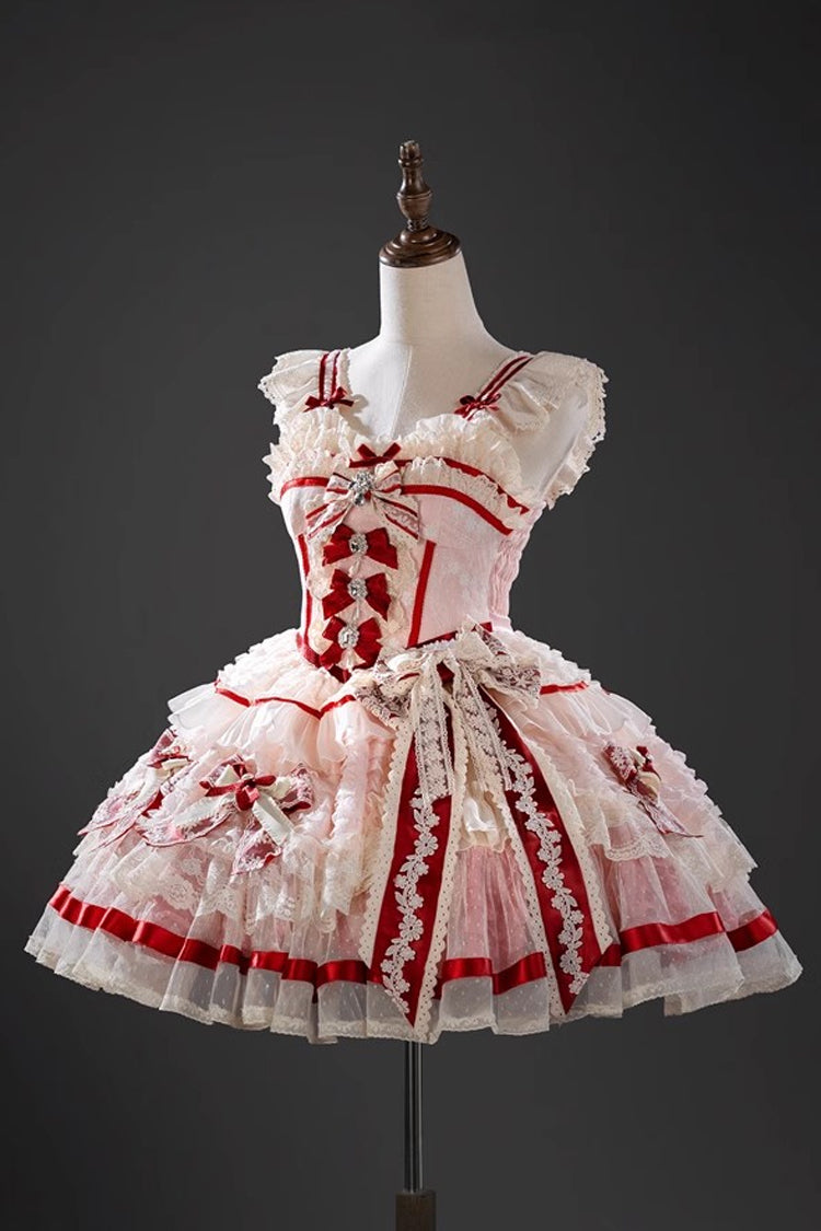Gothic Lolita Dress - Moonstone, Pink, Sweet Style, Bow Detail, Lace Trim - additional product view 3