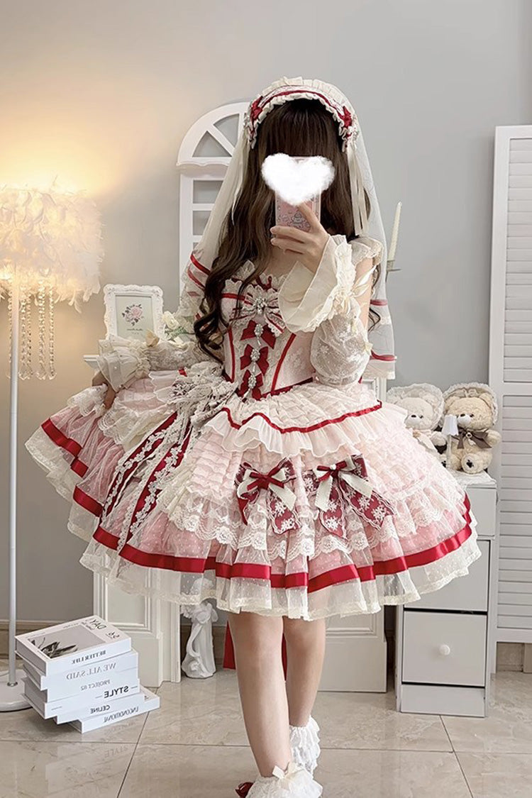 Gothic Lolita Dress - Moonstone, Pink, Sweet Style, Bow Detail, Lace Trim - additional product view 11