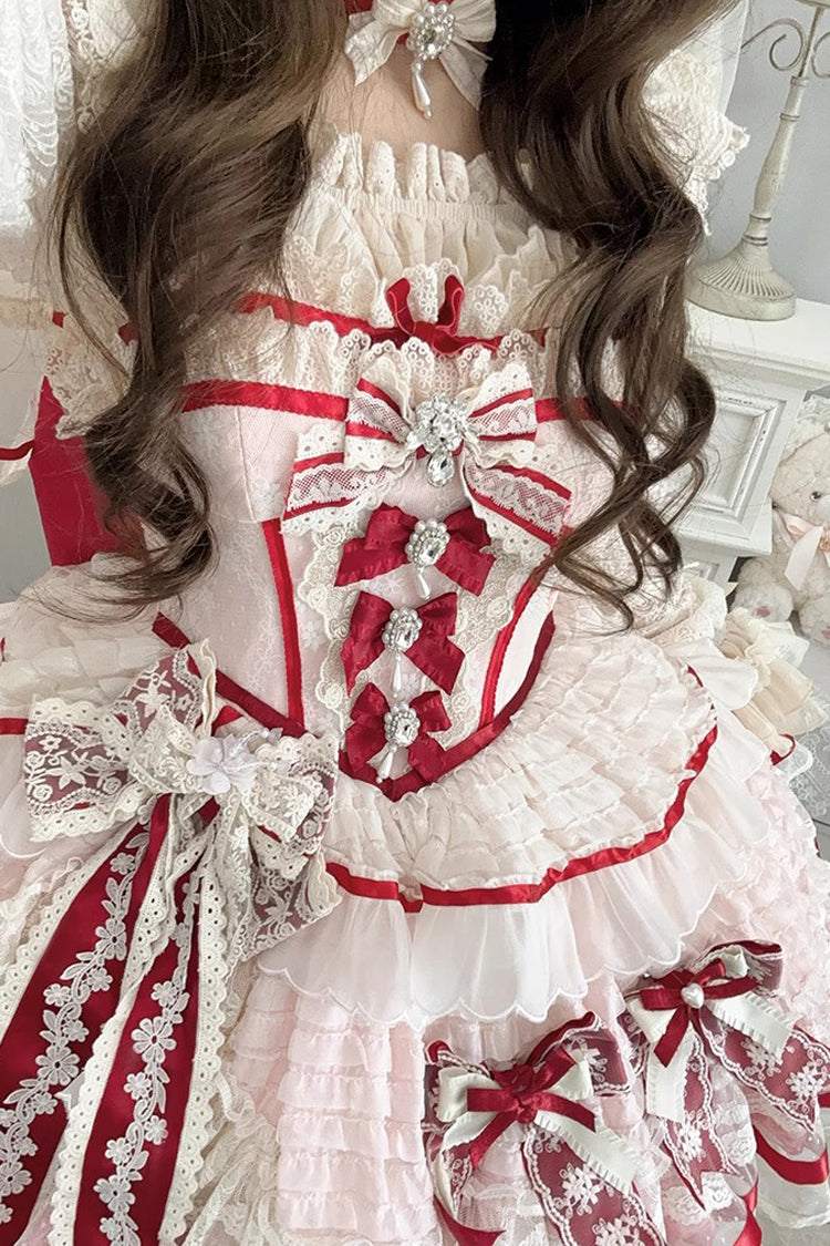 Gothic Lolita Dress - Moonstone, Pink, Sweet Style, Bow Detail, Lace Trim - additional product view 14