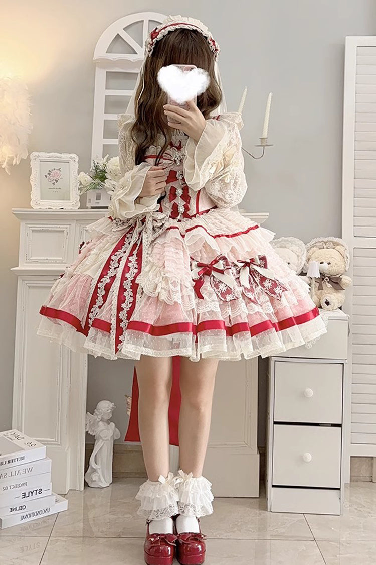 Gothic Lolita Dress - Moonstone, Pink, Sweet Style, Bow Detail, Lace Trim - additional product view 16