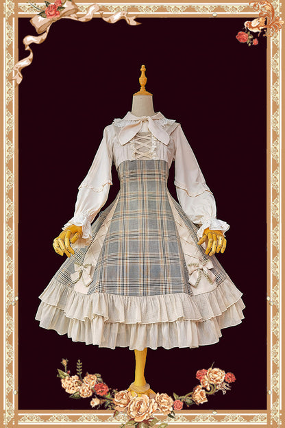 Gothic Lolita Dress - Multi-color Backlight Memoirs, Multi-Color, Bow Detail, Ruffled - additional product view 2